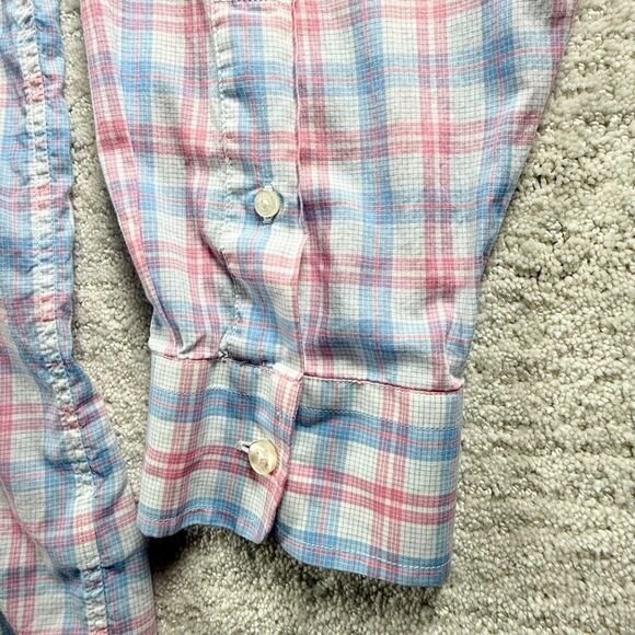 Vineyard Vines Classic Fit Tucker Button Down Shirt in Pink and Blue Plaid - US - Picture 4 of 10